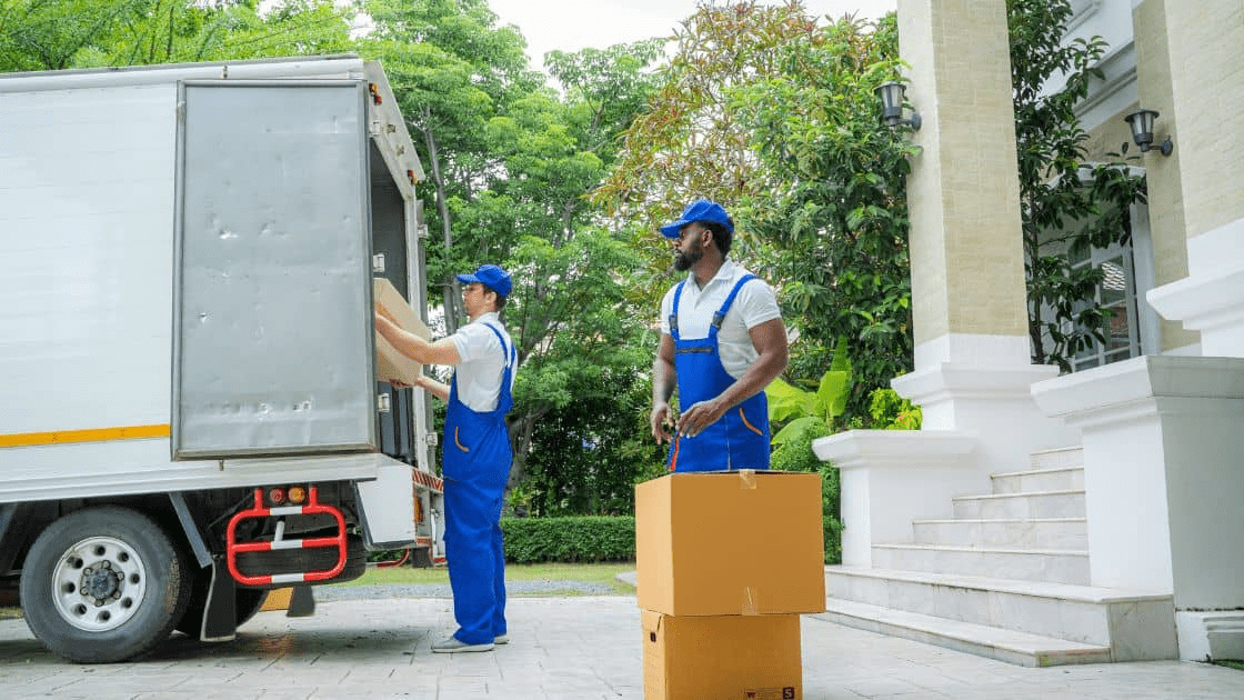 A team of movers in Ottawa, Canada, helping customers with their long distance moving needs