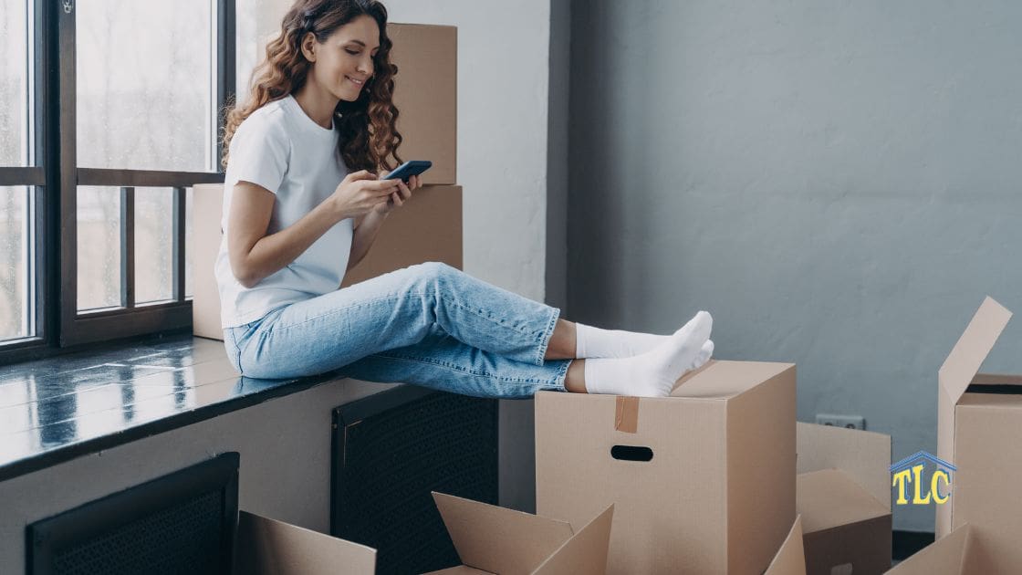 Use the help of a moving app when moving to a new home.